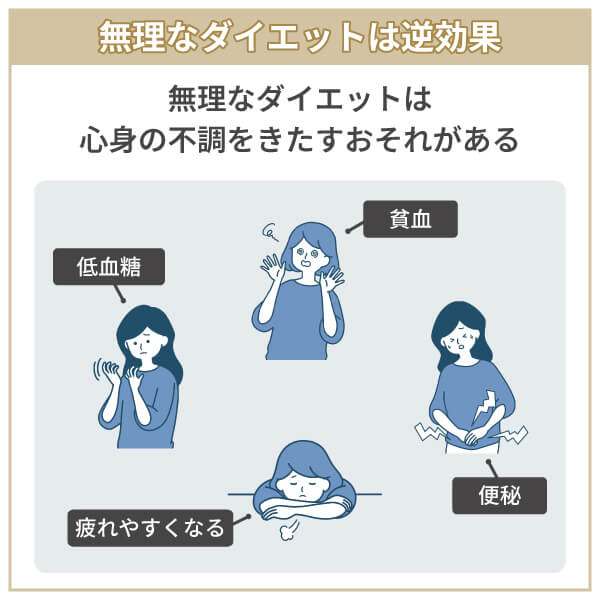 無理なダイエットはしない